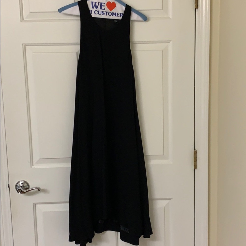 Black shift cocktail dress